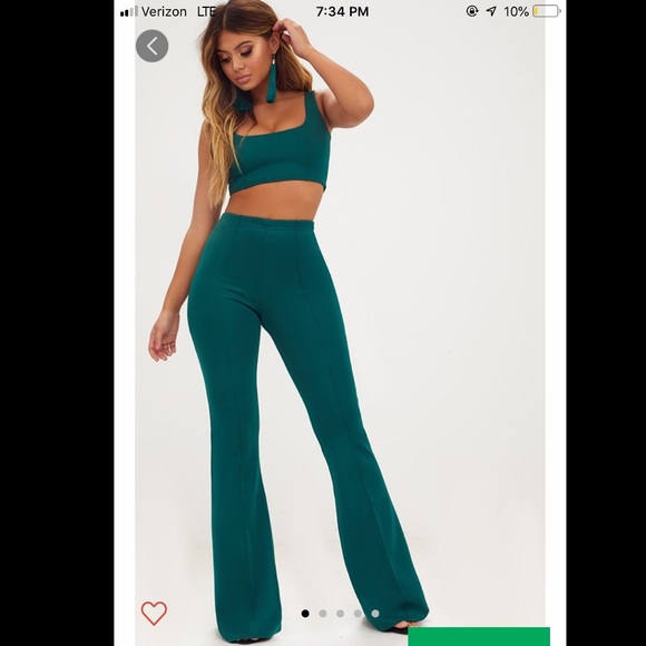 Pretty little thing two piece pant set! Worn once! - Picture 2 of 3